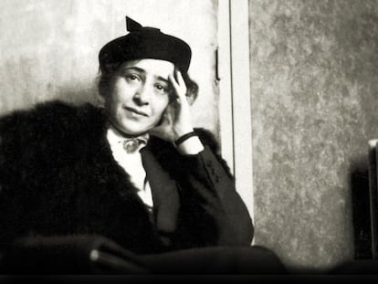 Hannah Arendt (1906 -1975) retratada desde Estados Unidos poco después de llegar al país, en 1941.