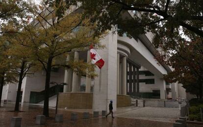 La Embajada de Canadá en Washington, este miércoles.