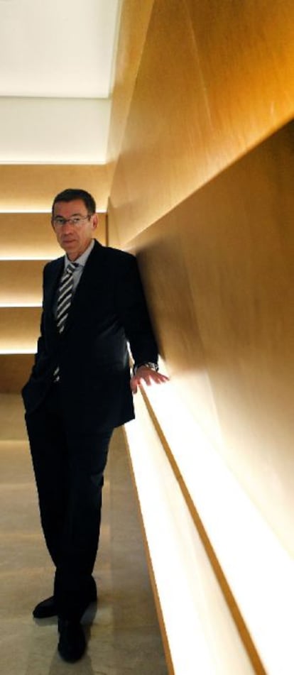 Antonio Clemente, en el edificio de los grupos parlamentarios.