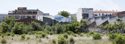 Polígono industrial de Madrid afectado por el abandono de empresas.