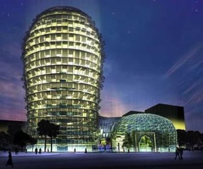 De igual manera a su inspiración vegetal, el Cactus Sprouts Hotel de Doha (Catar), uno de los múltiples ejemplos de arquitectura biomimética, regula su temperatura. Las persianas inteligentes que protegen sus ventanas dejan pasar más o menos luz solar en función de la temperatura exterior para mantener un ambiente térmico adecuado. El edificio, pensado para adaptarse al clima desértico catarí, convierte además el CO2 en oxígeno gracias a una bóveda repleta de vegetación y acredita huella de carbono cero, además de tener sistemas de reciclaje de agua y abastecerse de energía fotovoltaica.