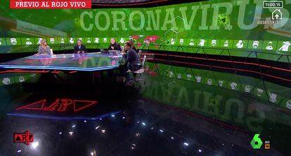 Imagen de 'Al rojo vivo', programa conducido por Ferreras, este lunes.