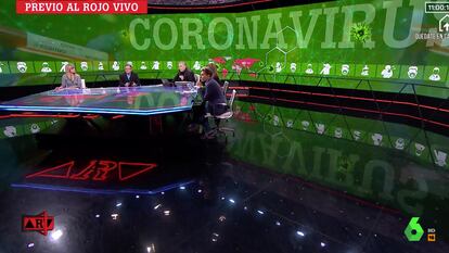 Imagen de 'Al rojo vivo', programa conducido por Ferreras, este lunes.