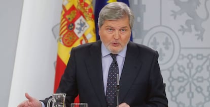 El portavoz del Gobierno y ministro de Educación, Cultura y Deporte, Íñigo Méndez de Vigo.