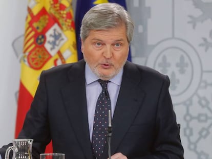 El portavoz del Gobierno y ministro de Educación, Cultura y Deporte, Íñigo Méndez de Vigo.