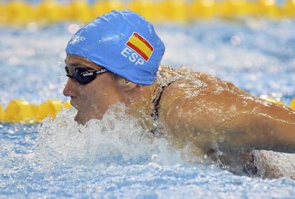 Mireia Belmonte, en los Europeos de 2014.