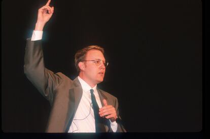 Marc Andreessen, cofundador de Netscape en un evento celebrado en 1999