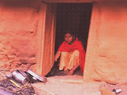 Una niña nepalí, aislada por el chaupadi