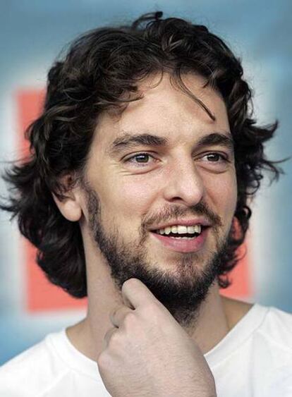 Pau Gasol, ayer en el Palacio de los Deportes de Madrid.