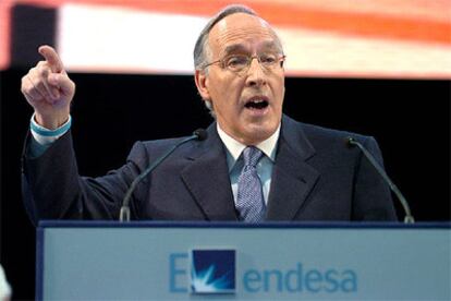 Manuel Pizarro, durante su intervención en la Junta de Accionistas de Endesa.