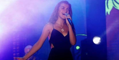 Amaia en el último concierto de 'Operación Triunfo', el 25 de agosto en Almería.