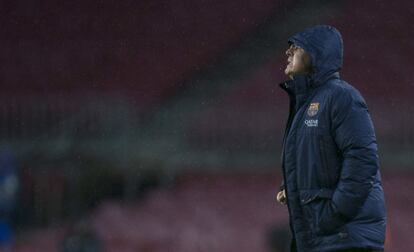 El entrenador del Barça, Tata Martino, durante el encuentro 