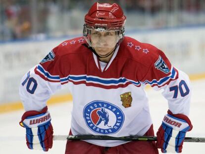 El presidente Putin en un torneo de hockey de aficionados, el 16 de mayo en Sochi.