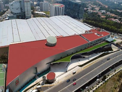 Vista aérea de Expo Santa Fe, en Ciudad de México.