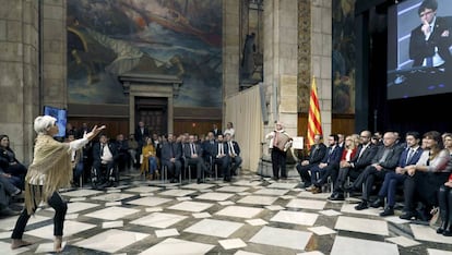 El ball en la presentació del Consell per la República.