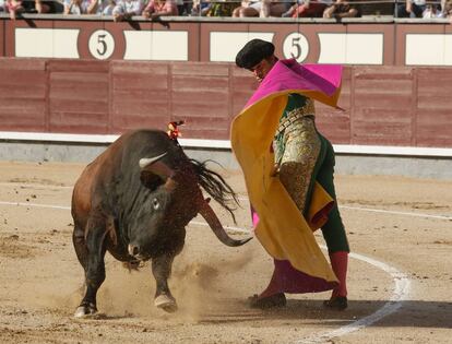 Eduardo D&aacute;vila Miura, en el segundo de la tarde.