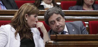 Enric Millo, junto a Alicia Sánchez-Camacho.