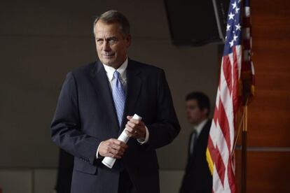 El presidente de la C&aacute;mara de Representantes, el republicano John Boehner