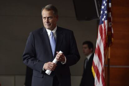 El presidente de la Cámara de Representantes, el republicano John Boehner