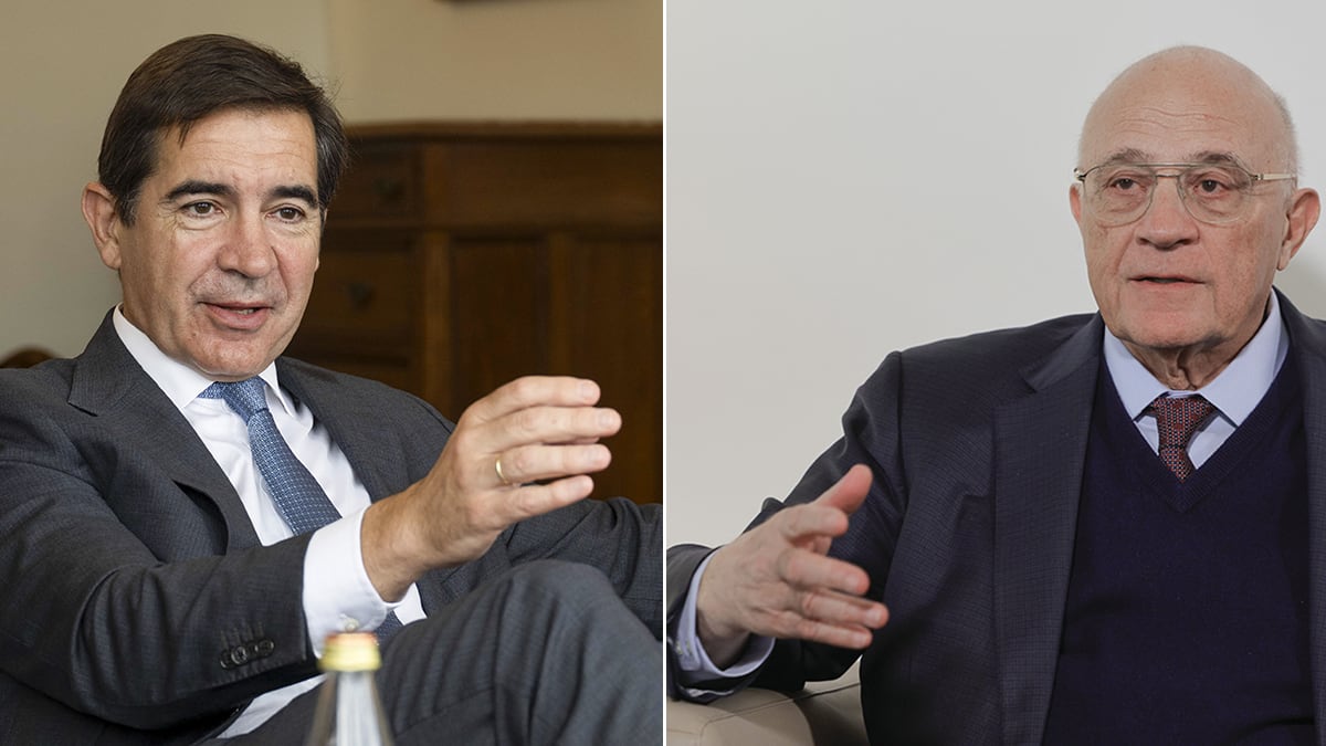 Carlos Torres (a la izquierda) y Josep Oliu.