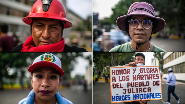 Las caras de la protesta: “¿Quieren que nos matemos entre peruanos ...