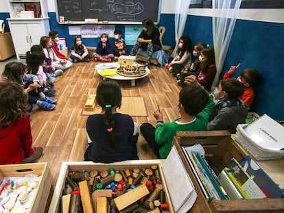 Alumnos del colegio Princesa de Asturias de Elche, pionero en la educación basada en inteligencias múltiples.