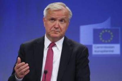El vicepresidente de la CE y responsable de Asuntos Económicos y Monetarios, Olli Rehn. EFE/Archivo