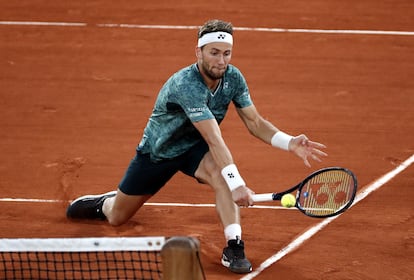 Roland Garros 2022: Casper Ruud, durante la semifinal