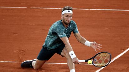 Casper Ruud, durante la semifinal.