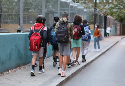 Alumnos del colegio público Montserrat Fuhem de Madrid.