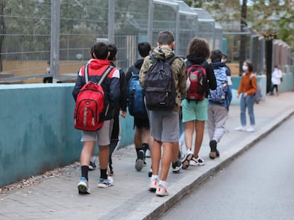 Alumnos del colegio público Montserrat Fuhem de Madrid.