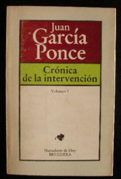 Um dos livros de Juan García Ponce.