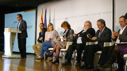El presidente de la Generalitat, Artur Mas, ayer en la Convenci&oacute;n Nacional de Convergencia Democr&aacute;tica de Catalu&ntilde;a. 