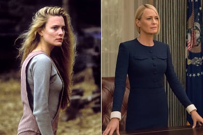 Robin Wright. Aunque no ha parado de trabajar desde finales de los ochenta, la protagonista de La princesa prometida solo recibió el visto bueno de la crítica y el público en Forrest Gump (1994). Hasta que encarnó a Claire Underwood en House of Cards, el papel que más premios y nominaciones le ha traído y que podría valerle un Emmy este año con su temporada final.