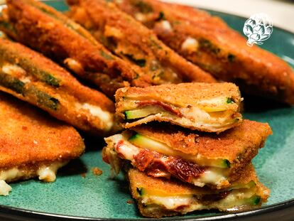 San jacobo de calabacín: la versión con verdura de un gran empanado