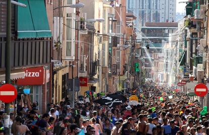 Batalla naval de Vallecas celebrada el domingo 17 de julio. 