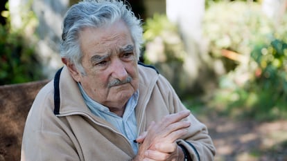 El expresidente de Uruguay, a las afueras de Montevideo.