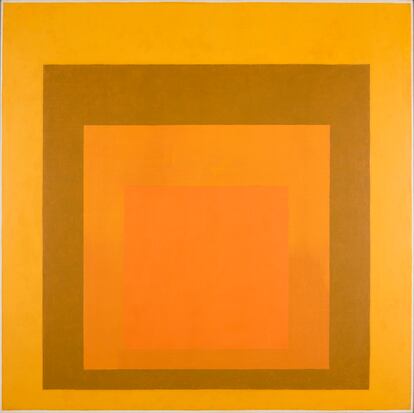 'Homage to the Square: Amber Setting', (1959) del artista Josef Albers