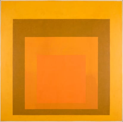 'Homage to the Square: Amber Setting', (1959) del artista Josef Albers