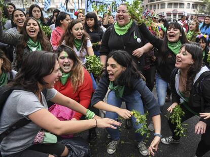 Una protesta a favor del aborto en Buenos Aires, en septiembre pasado.