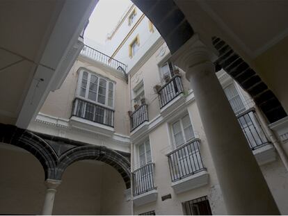 Interior de la casa Pinillos de Cádiz.