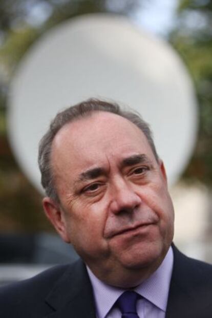 Alex Salmond, ayer en Glasgow.