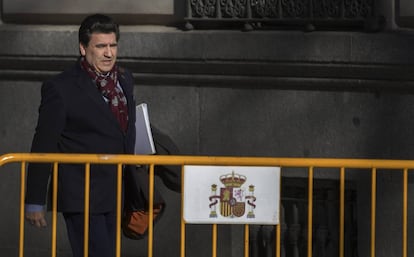 David Marjaliza, en las cercan&iacute;as de la Audiencia Nacional antes de declarar el pasado 17 de enero.