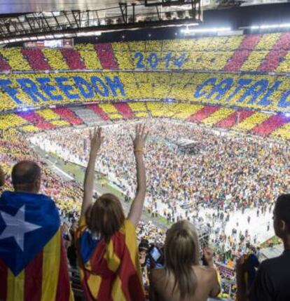 Concierto en el Camp Nou en 2013.