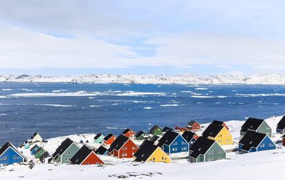 La ciudad de Nuuk (Groenlandia).