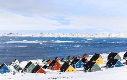 La ciudad de Nuuk (Groenlandia).