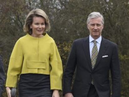 Los reyes Matilde y Felipe de Bélgica, en un acto oficial la semana pasada.