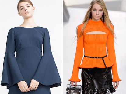 Vuelven las mangas acampanadas, una de las tendencias más fuertes del otoño