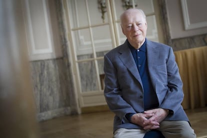 El director de orquesta Bernard Haitink, este domingo en Madrid.