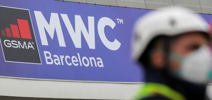Preparativos del MWC que finalmente no se celebró